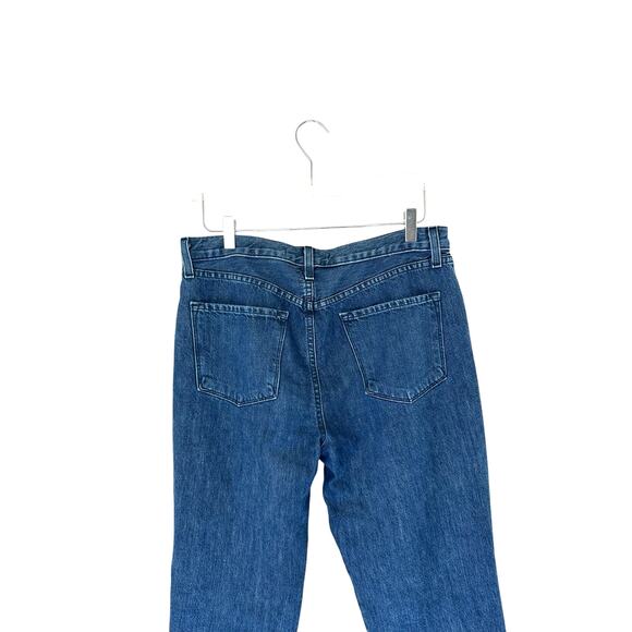J BRAND Jeans Dark Wash Wynne Button Fly Ankle Crop Straight Leg Size 30 - Picture 8 of 13
